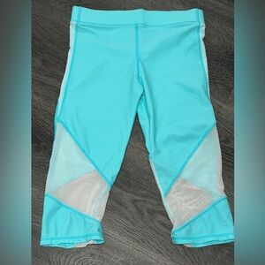 Gossip Girl Turquoise and White Kids Leggings